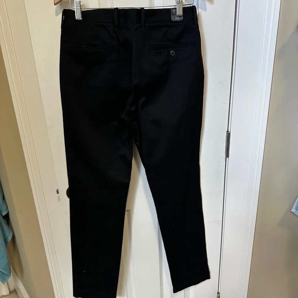 J Crew stretch chino pant Mens Size 28 x 32 Black Preppy Classic NEW NWT